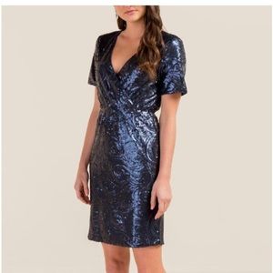 Sequin blue cocktail dress medium
